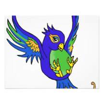 Hirondelle bleue et verte invitations