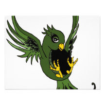 Hirondelle verte et noire invitations personnalisables