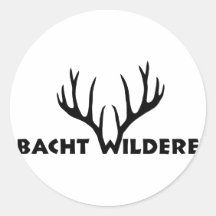 hirsch geweih party wilderer jäger jagd aufkleber