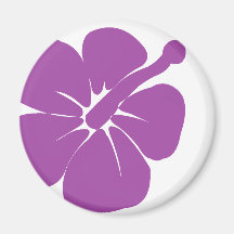 hisbiscus pourpre A Magnets Pour Réfrigérateur