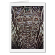 Histoire de création dans la chapelle de Sistine p Cartes De Vœux