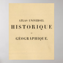 Historique d'universel d'atlas de demi de titre affiches