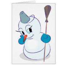 Hiver de bonhomme de neige Carte-Toute occasion