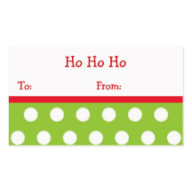 Ho Ho Ho étiquettes de cadeau de Noël Modèles De Cartes De Visite
