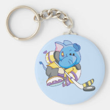 Hockey van de Olifant van Lil het Blauwe Sleutelhangers