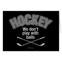 HOCKEY: Wij spelen niet met Ballen Wenskaarten