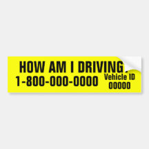 Hoe Sticker van de Bumper van I de Drijf ben Bumperstickers