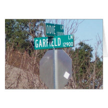 Hoek van Garfield en Odie Kaart