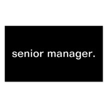 Hogere Manager Visitekaartjes Sjabloon