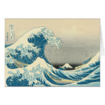 Hokusai - onder de Golf van Kanagawa Wenskaarten