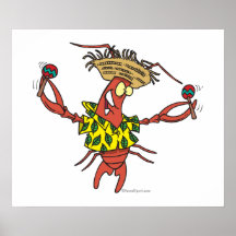 homard drôle de calypso affiche