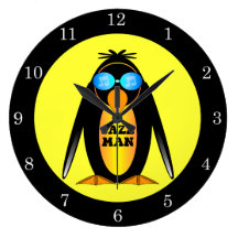 homme de jazz de pingouin pendules