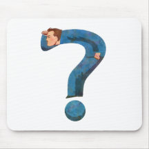 Homme de question tapis de souris
