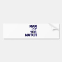 homme du match autocollants pour voiture