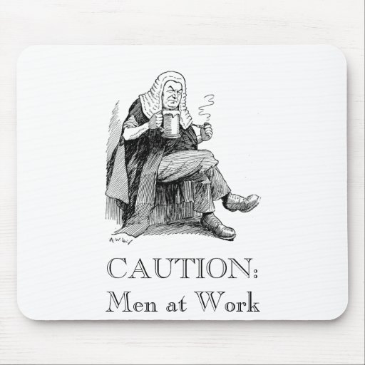 Hommes au travail tapis de souris