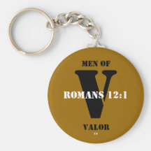 HOMMES DE, BRAVOURE, V, 12:1 de Romains, C4 Porte-clefs