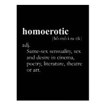 HOMOEROTIC (définition) Cartes Postales