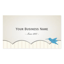 Honeybird bleu chic dans le carte de visite de cie