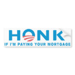 Honk Anti Obama Bumpersticker Bumper Stickers