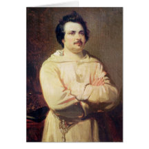 Honore DE Balzac in Gewoonte van zijn Monnik, 1829 Kaart