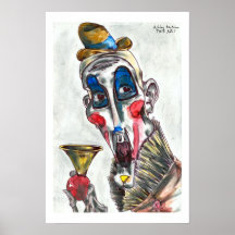 hoorn clown plaat