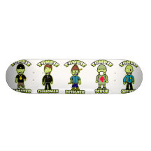 HORDE DE ZOMBI PLANCHES À ROULETTES CUSTOMISÉES