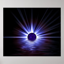 Horizon bleu posters