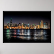 Horizon de Chicago Affiches