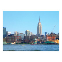 Horizon de Manhattan comme vu de Hoboken, NJ Bristols Personnalisés