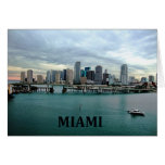 Horizon de Miami la Floride Carte De Vœux