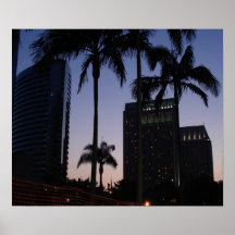 Horizon de paume de San Diego Affiche