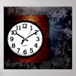 Horloge abstraite posters