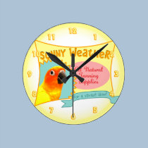 Horloge de publicité de Sun Conure horloges murales