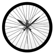 Horloge de roue de bicyclette horloges