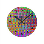 Horloge ronde de Psychedelia (w/numbers) horloges murales