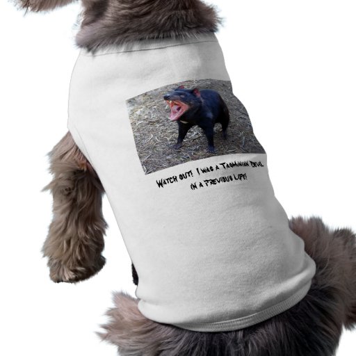 Horloge uit!  Ik was een Tasmaanse Duivel Tshirt Voor Honden