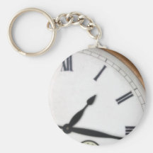 Horloge vintage de chiffre romain porte-clé