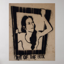 Hors de l'affiche de boîte