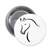 horse badge avec épingle