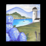 Hortensias par la baie blocs-notes