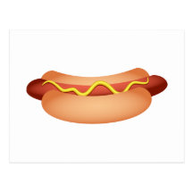 Hot dog carte postale
