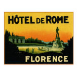 HÔTEL DeROME de Florence Italie Carte Postale