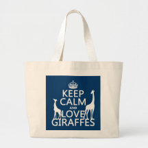 Houd de Kalme en Giraffen van de Liefde - alle kle Draagtassen