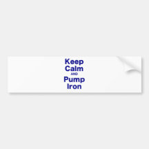 Houd het Kalme en Ijzer van de Pomp Bumpersticker