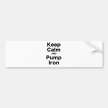 Houd het Kalme en Ijzer van de Pomp Bumperstickers