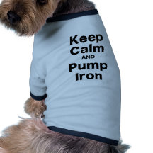 Houd het Kalme en Ijzer van de Pomp Hondenshirt