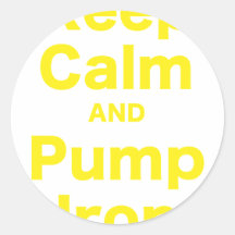 Houd het Kalme en Ijzer van de Pomp Sticker