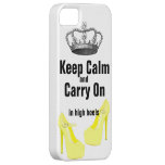 Houd Kalm dragen Hoge iPhone 5 van de Schoenen van Case-Mate iPhone 5 Hoesje