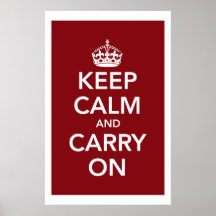 Houd Kalm dragen Poster