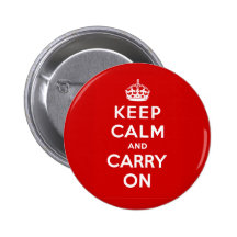 Houd Kalm en draag Brits Poster op T-shirts Speldbutton